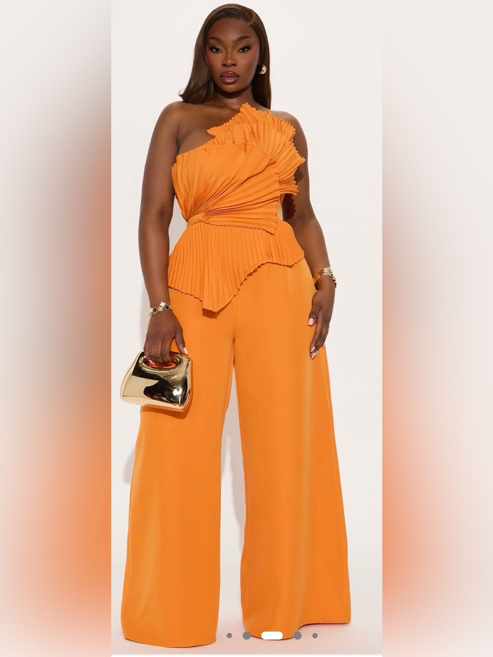 Tangerine Orange Jumpsuit 1X NWT